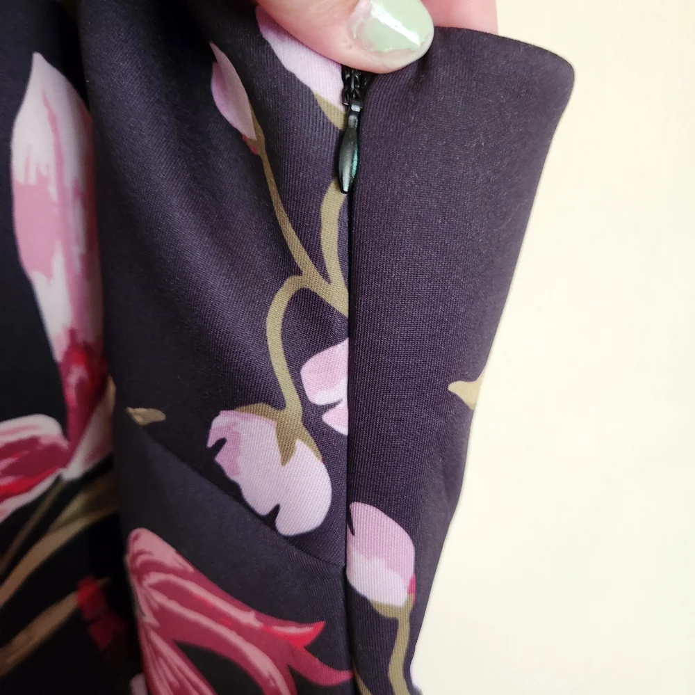 Venus one shoulder tropical dress 1X